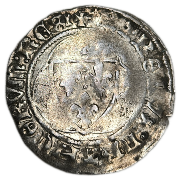 Charles VII, blanc à la couronne Tours