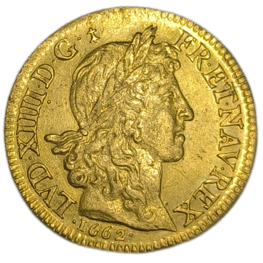 Louis XIV, Louis d'or au buste juvénile 1662 Paris