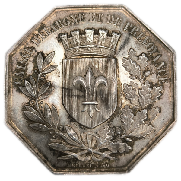 Jeton, caisse d'épargne et de prévoyance de Lille 1860