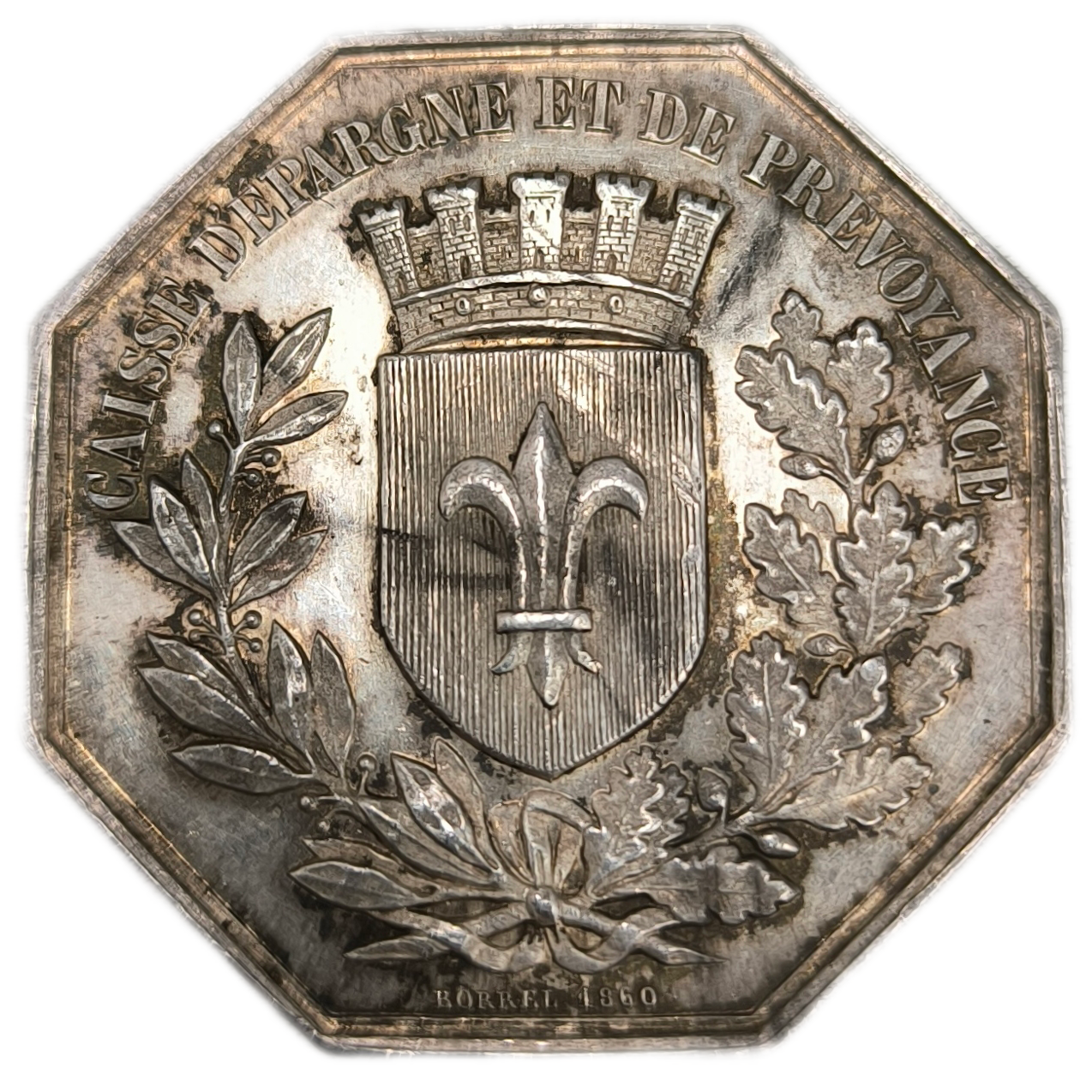 Jeton, caisse d'épargne et de prévoyance de Lille 1860
