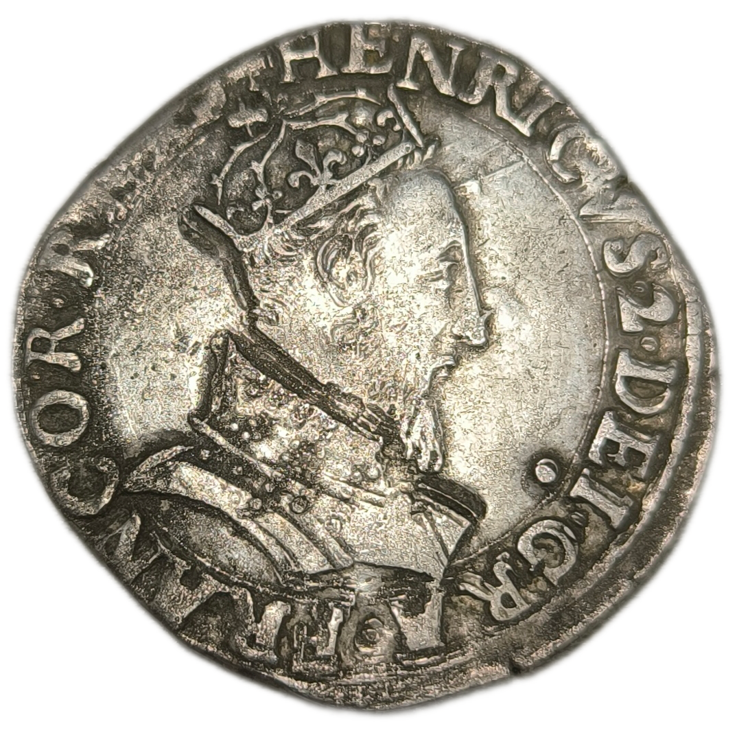Henri II, teston à la tête couronnée 1552 Lyon