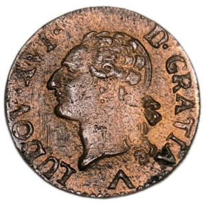 Louis XVI, liard 1782 Lille