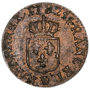 Louis XVI, liard 1782 Lille