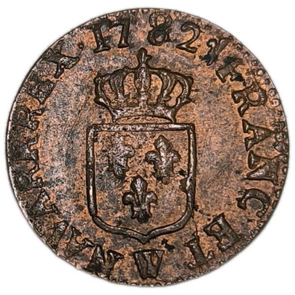 Louis XVI, liard 1782 Lille