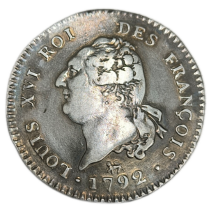 Constitution, 30 sols au génie, type François 1792 Paris