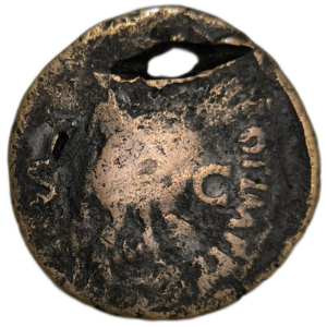 Empire romain, Néron, as, contremarque SPQR