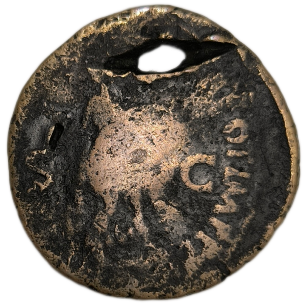 Empire romain, Néron, as, contremarque SPQR