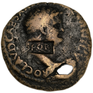 Empire romain, Néron, as, contremarque SPQR