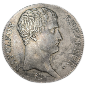 Napoléon 1er, 5 francs Napoléon empereur, calendrier grégorien 1807 Bayonne