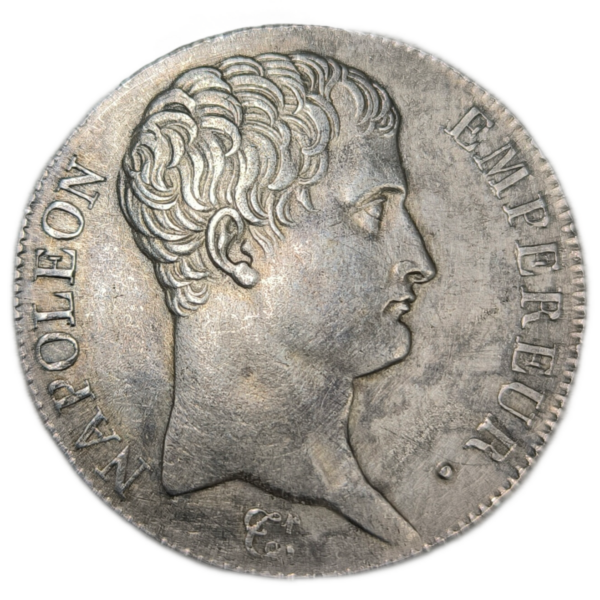 Napoléon 1er, 5 francs Napoléon empereur, calendrier grégorien 1807 Bayonne