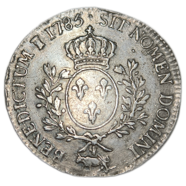 Louis XVI, écu de Béarn aux branches d'olivier 1785 Pau