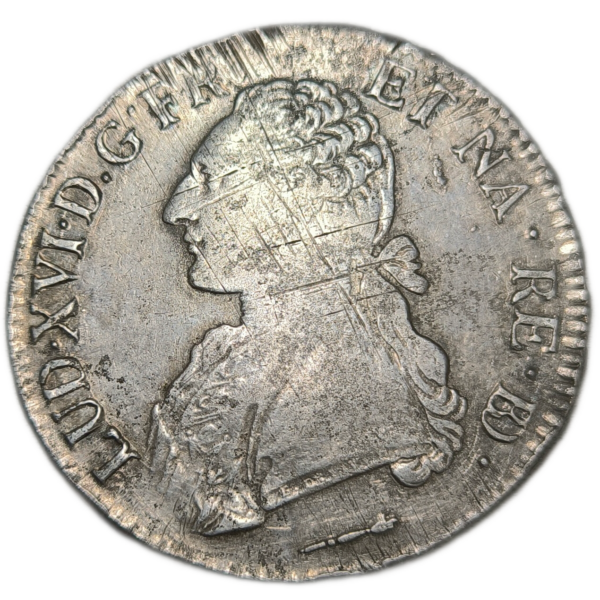 Louis XVI, écu de Béarn aux branches d'olivier 1785 Pau