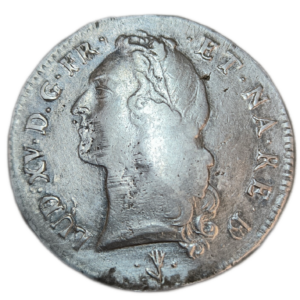 Louis XV, écu de Béarn au bandeau 1749 Pau
