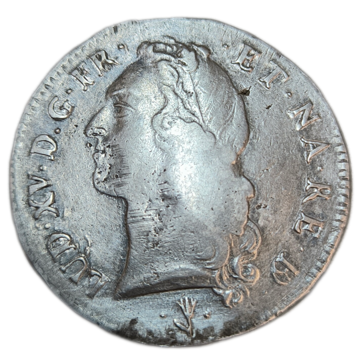 Louis XV, écu de Béarn au bandeau 1749 Pau