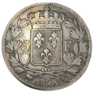 Charles X, 5 francs, 2ème type 1828 Marseille