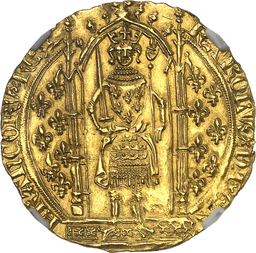Charles V, franc à pied