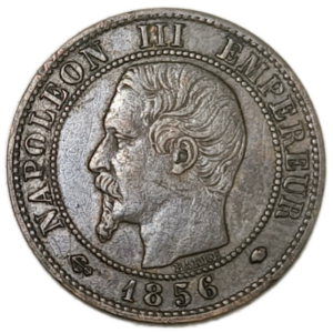 Napoléon III, 1 centimes tête nue 1856 Marseille