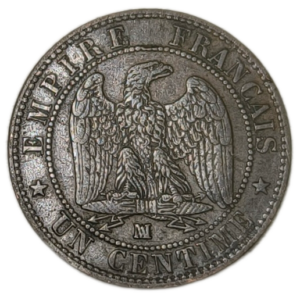 Napoléon III, 1 centimes tête nue 1856 Marseille