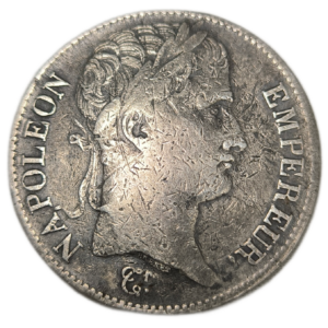 Napoléon 1er, 5 francs Napoléon empereur, république française 1808 Limoges