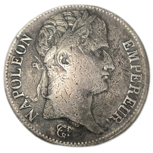 Napoléon 1er, 5 francs Napoléon empereur, république française 1808 Limoges