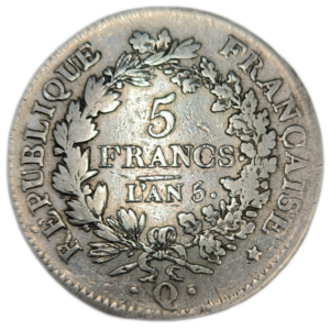 Directoire, 5 francs union et force An 5 Perpignan