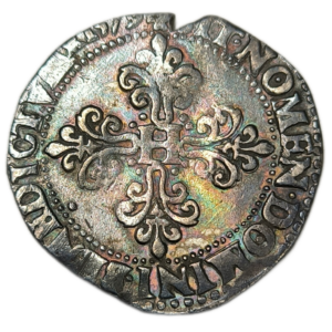 Henri III, franc au col plat 1579 Paris