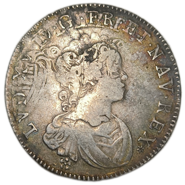 Louis XV, quart d'écu vertugadin 1716 Caen