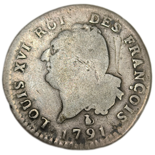 Constitution, 30 sols au génie, type François 1791 Nantes
