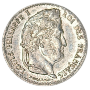 Louis-Philippe 1er, quart de franc 1834 Lille