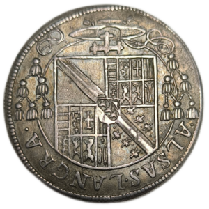 Alsace / Evêché de Strasbourg et de Metz, Charles II de Lorraine-Vaudemont, teston