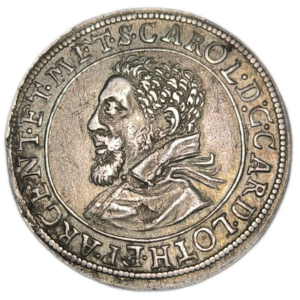 Alsace / Evêché de Strasbourg et de Metz, Charles II de Lorraine-Vaudemont, teston