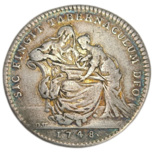 Jeton, Louis XV, communauté des maistres menuisiers et ébenistes 1748