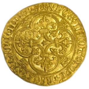 Charles VI, écu d’or à la couronne, 1ère émission