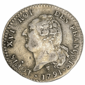 Constitution, 15 sols au génie, type François 1791 Limoges