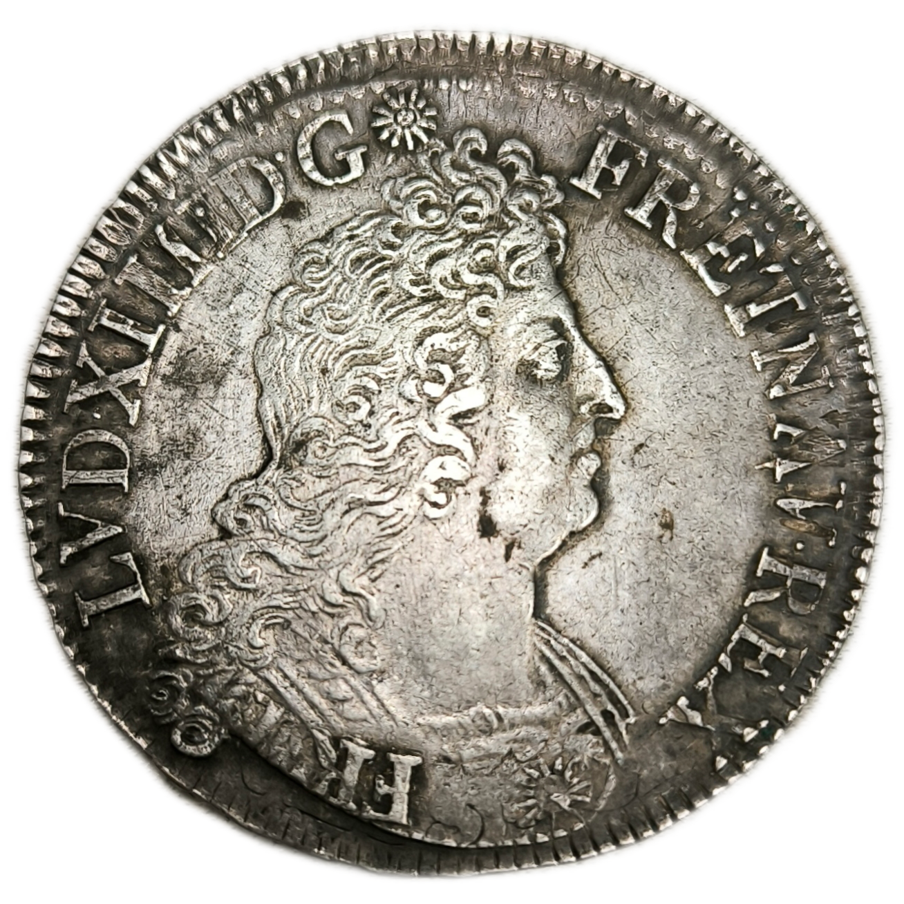 Louis XIV, écu aux insignes 1701 Caen