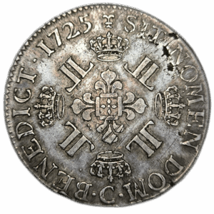 Louis XV, écu aux 8 L 1725 Caen