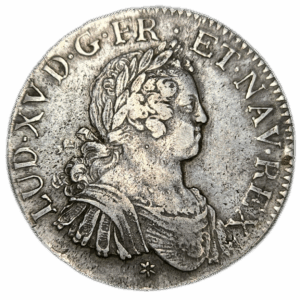 Louis XV, écu aux 8 L 1725 Caen