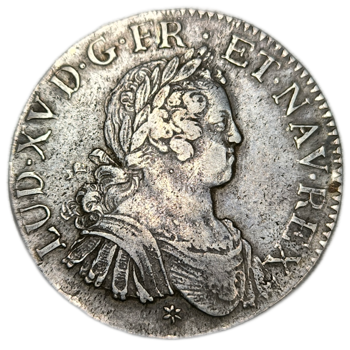 Louis XV, écu aux 8 L 1725 Caen