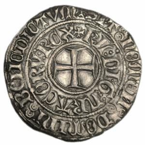 Charles VI, gros aux lis sous une couronne Rouen