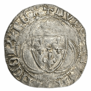 Louis XI, petit blanc à la couronne Saint-Lô