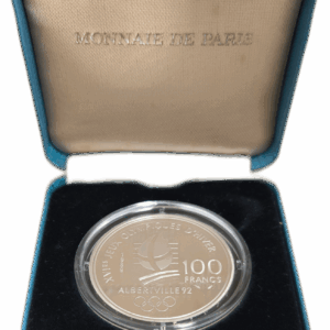 Vème République, 100 francs JO Albertville 92, ski alpin 1989