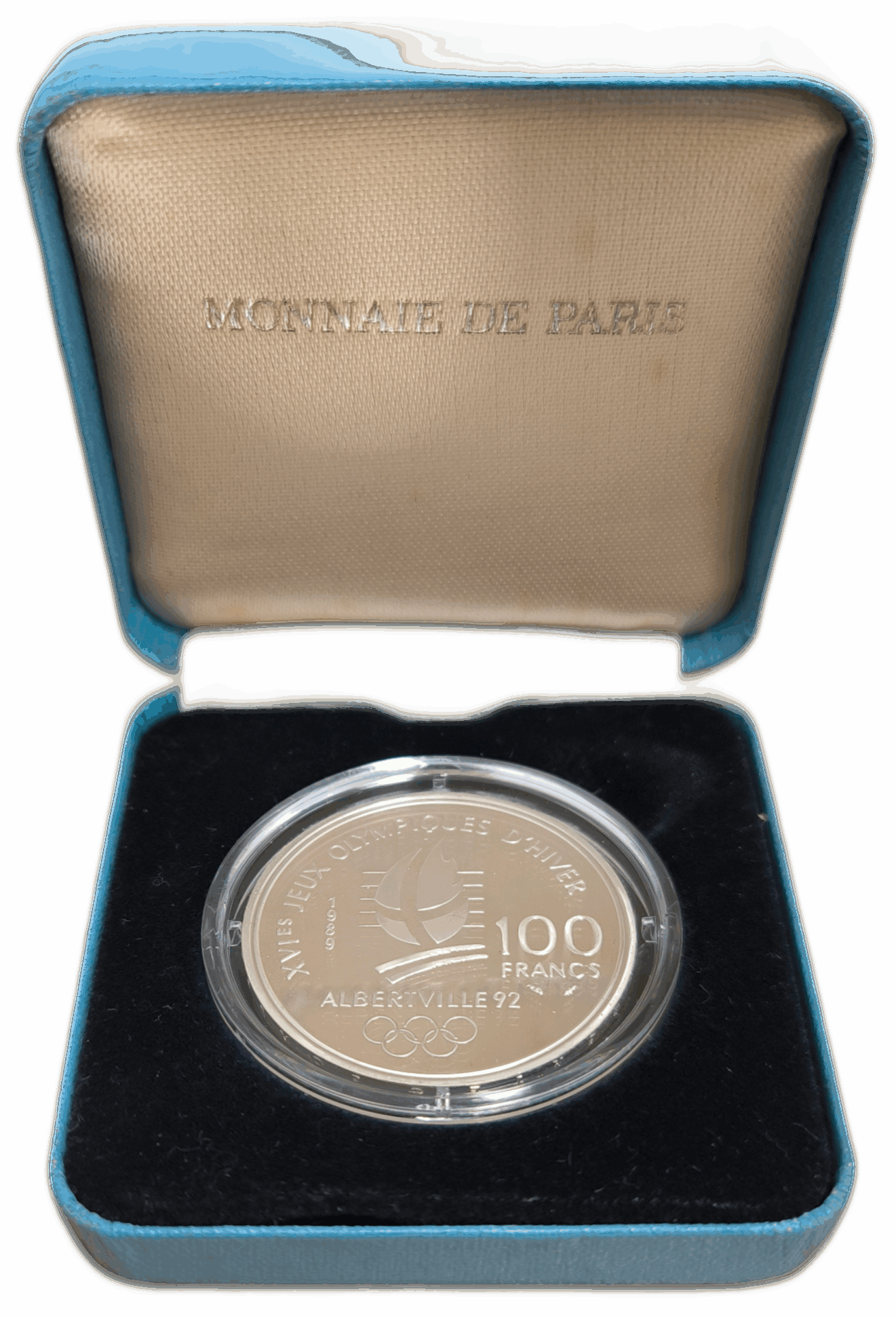Vème République, 100 francs JO Albertville 92, ski alpin 1989