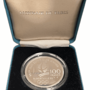 Vème République, 100 francs JO Albertville 92, patinage de vitesse 1990