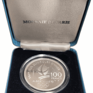 Vème République, 100 francs JO Albertville 92, saut à ski 1991