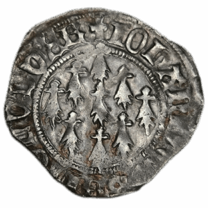 Duché de Bretagne, Jean V, blanc aux neuf mouchetures Rennes