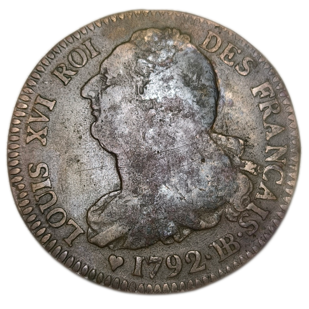 Constitution, 2 sols type Français 1792 Strasbourg