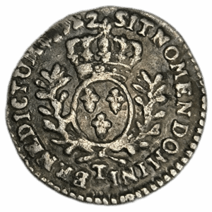 Louis XV, vingtième d&rsquo;écu aux branches d&rsquo;olivier 1732 Nantes