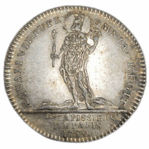 Jeton, Louis XV, corporation des tapissiers 1752