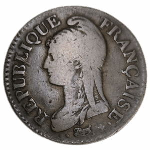 Directoire, 5 centimes Dupré, grand module An 8 Lille