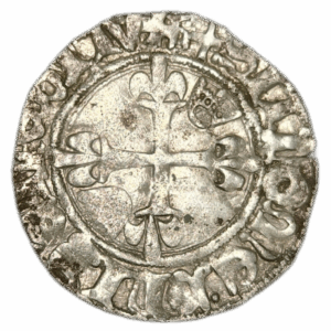 Charles VI, monnayage du dauphin, florette Beaucaire